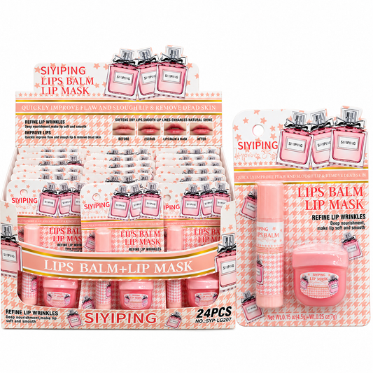 Set de cuidado labial Siyiping: bálsamo labial + mascarilla labial