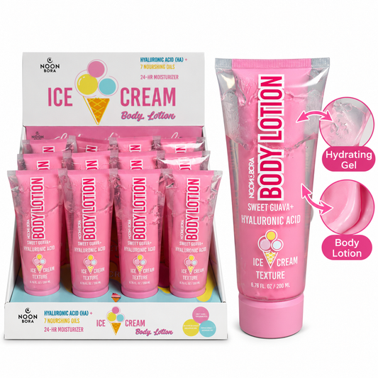 Loción corporal Noon Bora Ice Cream de guayaba dulce + ácido hialurónico