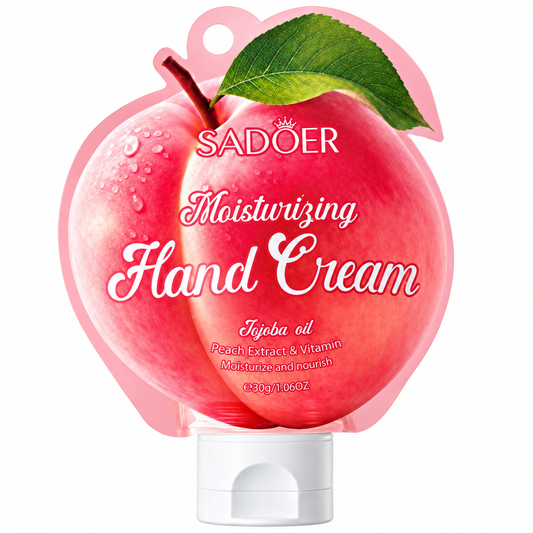 Crema de manos hidratante de melocotón Sadoer