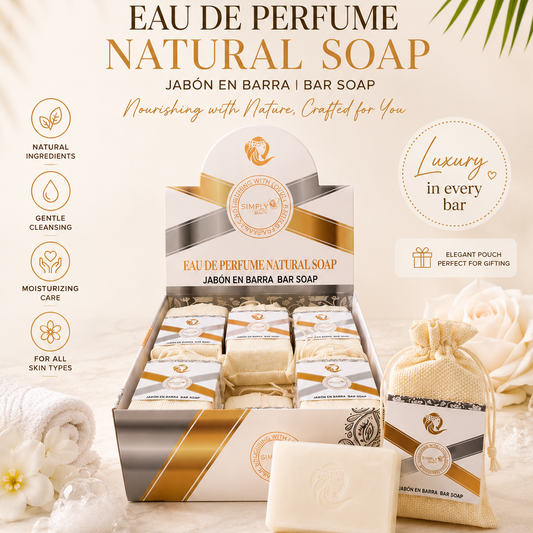 12PC SIMPLY BELLA EAU DE PERFUME NATURAL BAR SOAP SIM077