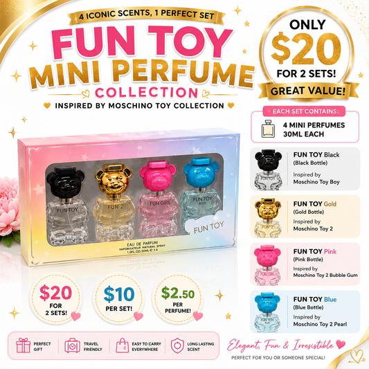 2PCS BEAR FUN TOY FRAGRANCE 4PCS PER SET 6570
