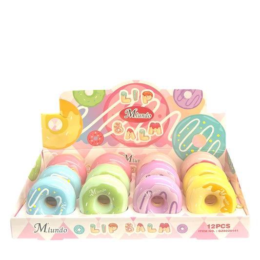 M’IUNDO DONUT LIP BALM 12 PCS DISPLAY
