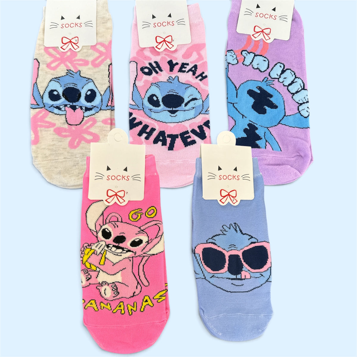 12PCS PACK FUN BLUE GUY ANKLE SOCKS S29