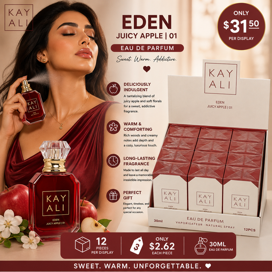 12PCS DISPLAY DUPE  KAY EDEN JUICY APPLE 01 PERFUME 45015