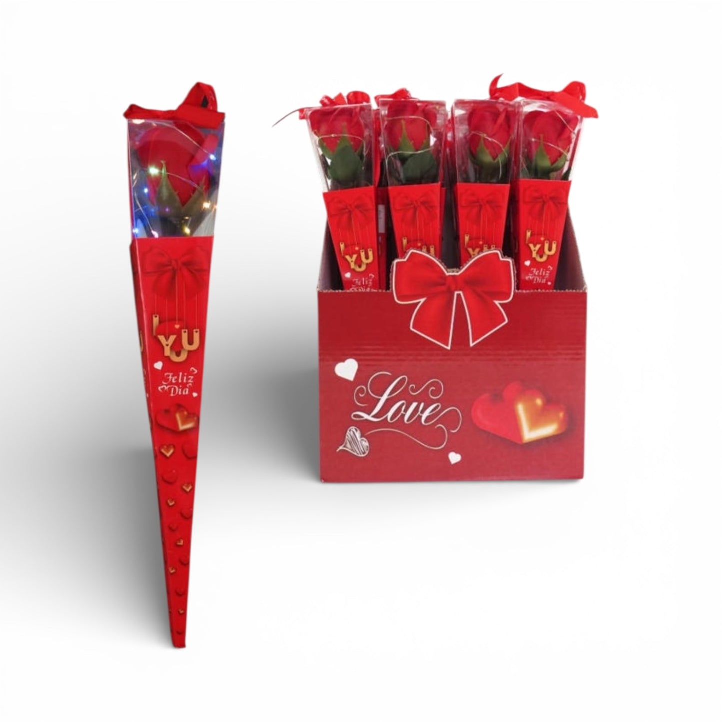 12PCS INDIVIDUAL LIGHT UP ROSE  VD120