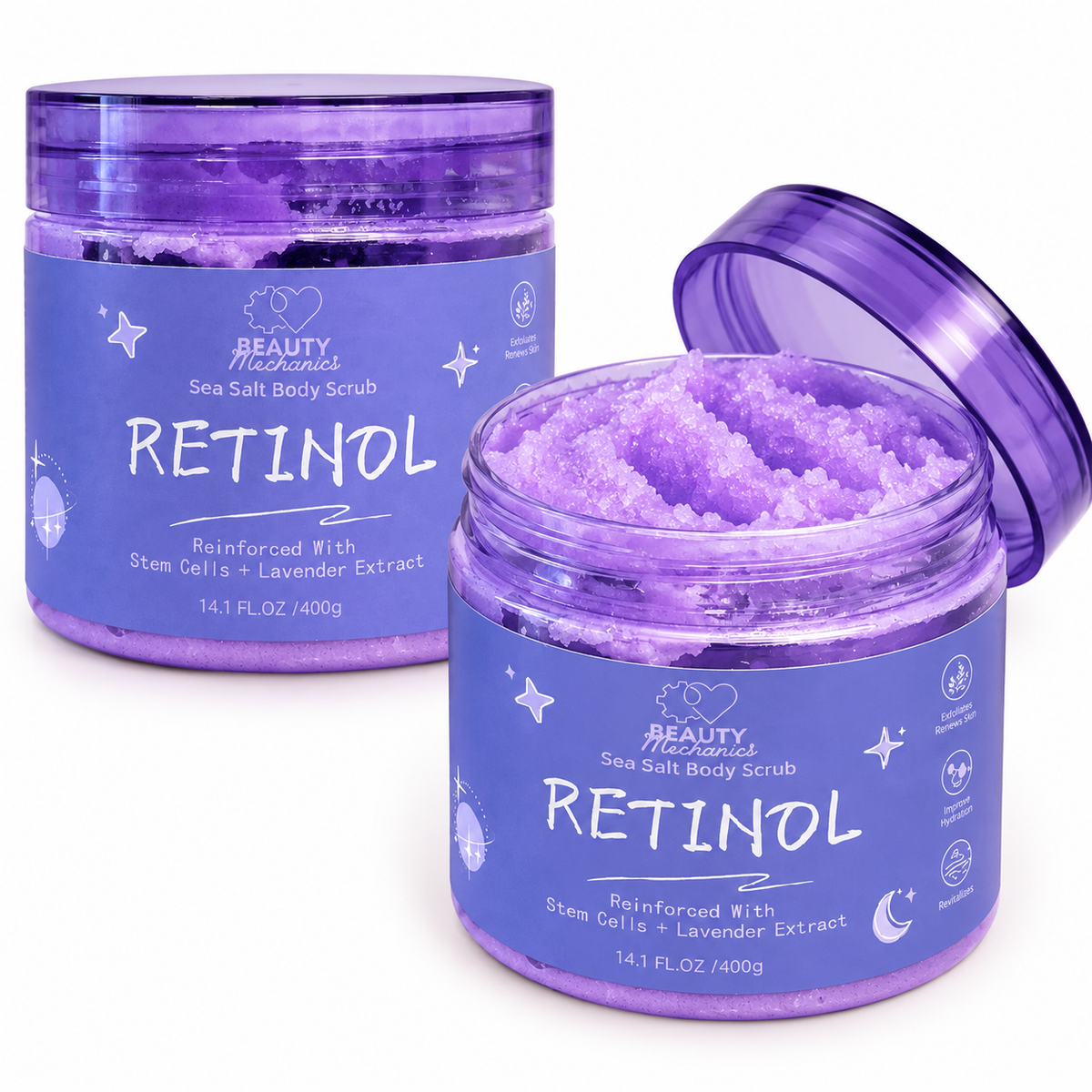 Beauty Mechanics Retinol Sea Salt Body Scrub