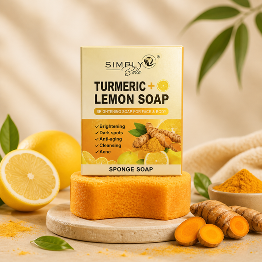 SIMPLY BELLA TURMERIC + LEMON SPINGE SOAP