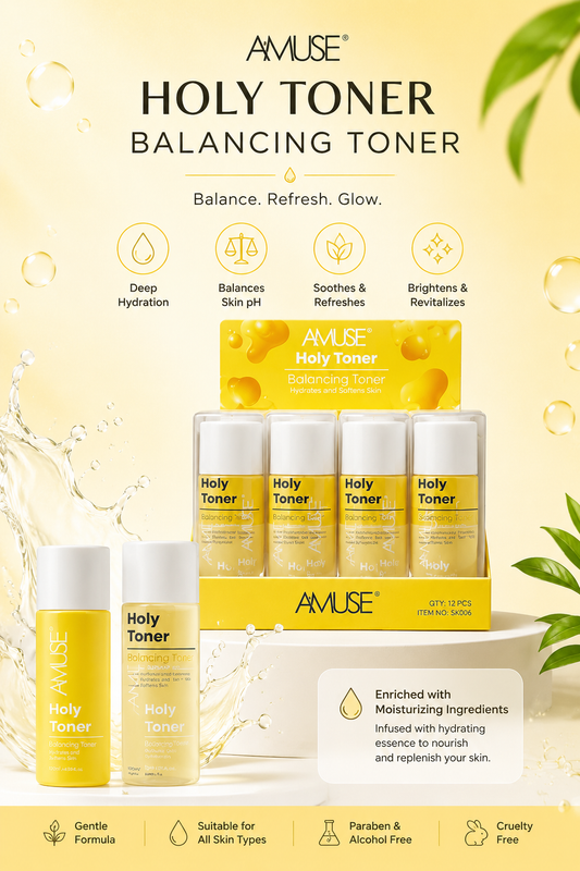 12PCS DISPLAY AMUSE HOLY TONER  BALANCE TONER SK006