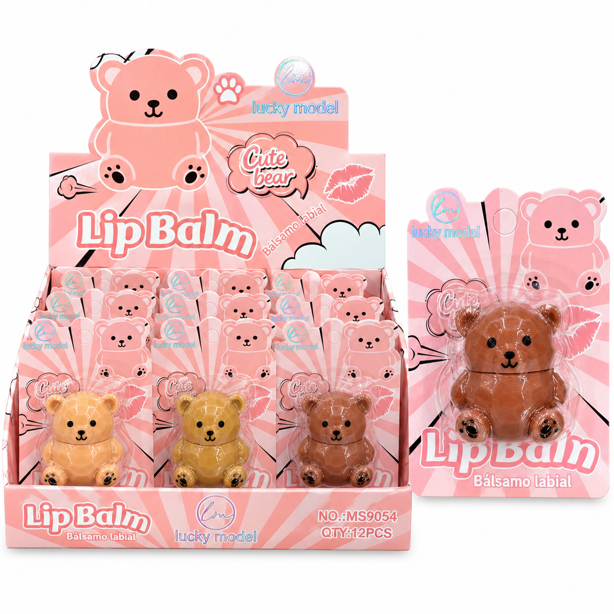 Lucky Model Lip Balm Cute Bear