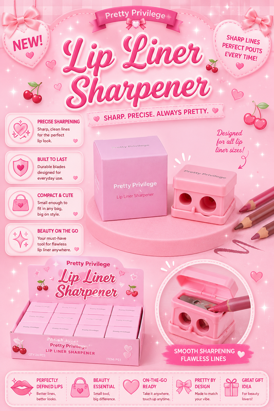 24PCS DISPLAY PRETTY PRIVILEGE PENCIL SHARPENER PS1