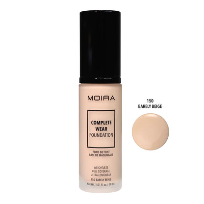 MOIRA COMPLETE WEAR FOUNDATION 150 BARELY BEIGE CWF150 R57