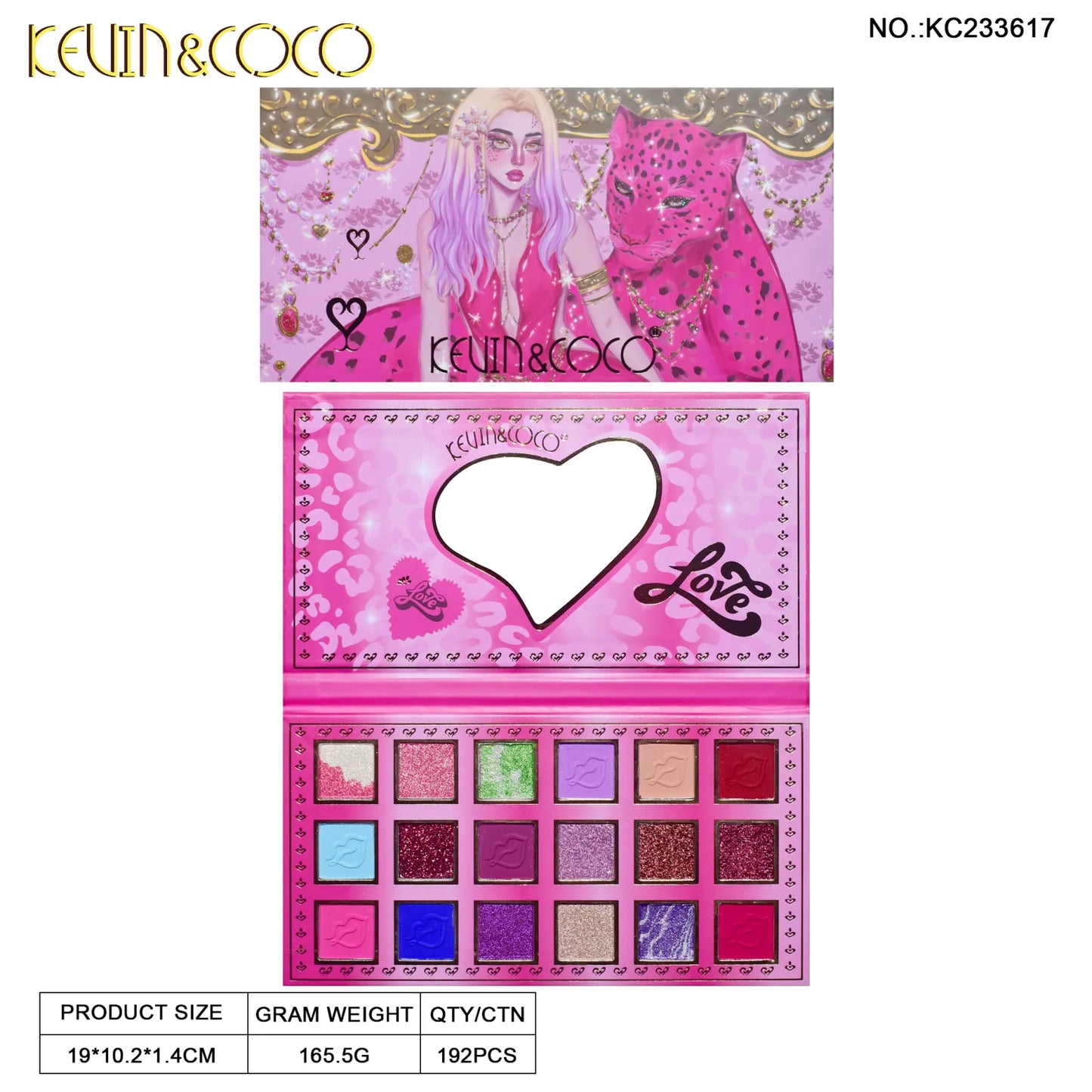 KEVIN AND COCO CHEETAH PALETTE KC233617 R14