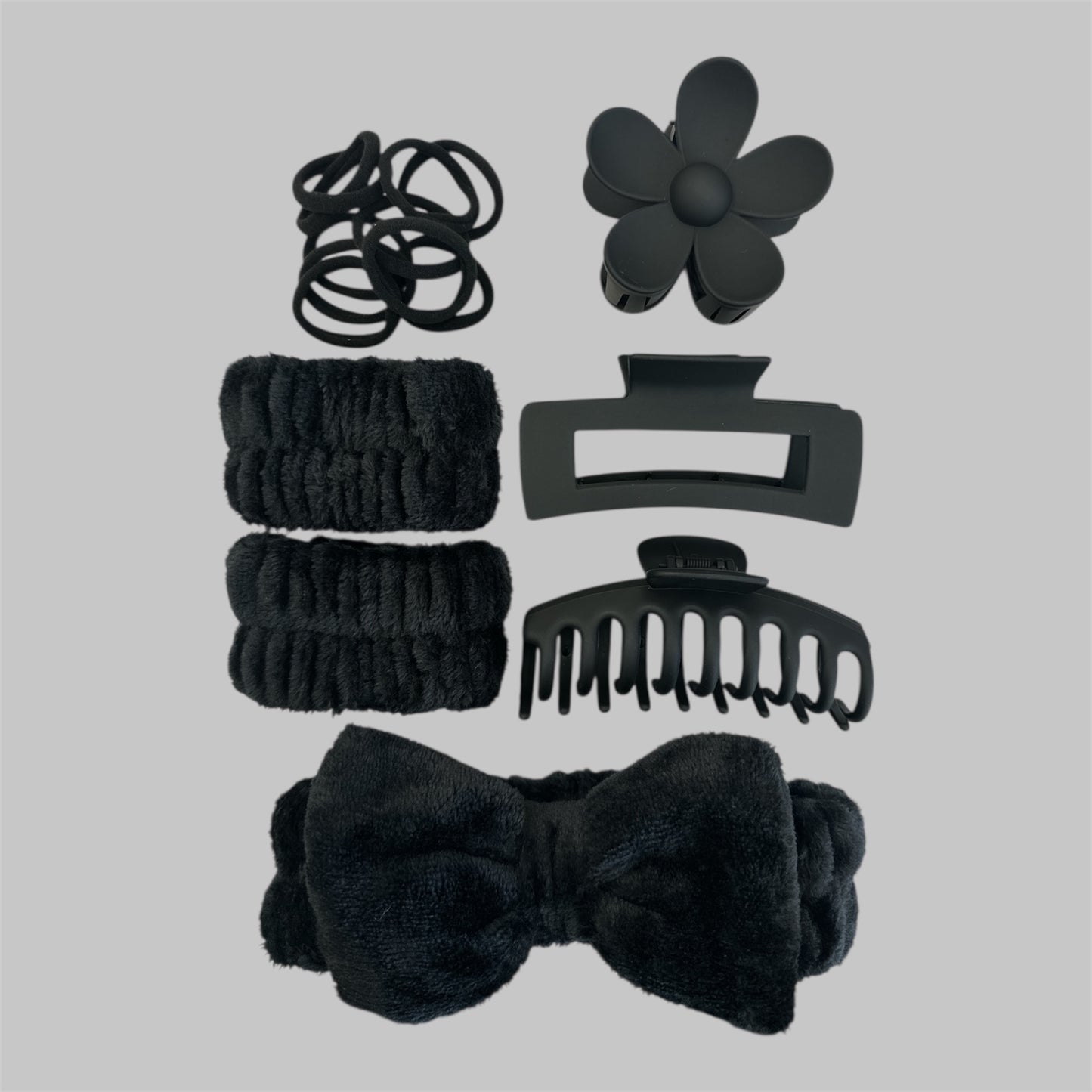 3PCS BLACK  BEAUTY SPA SET