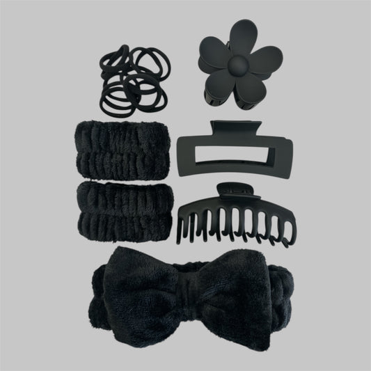 3PCS BLACK  BEAUTY SPA SET