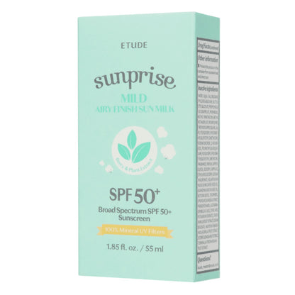 1PCS ETUDE SUNPRISE MILD AIRY FINISH SUN MILK 8174