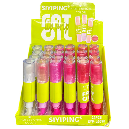 24PCS DISPLAY SIYIPING DUO FAT OIL LIP DRIP SYP-LG070