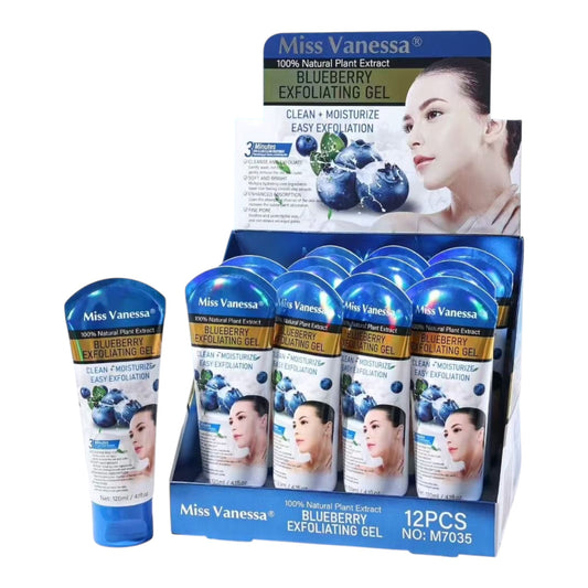 12PCS DISPLAY MISS VANESSA BLUEBERRY MULTI REGENERATING FACE WASH GEL M7035
