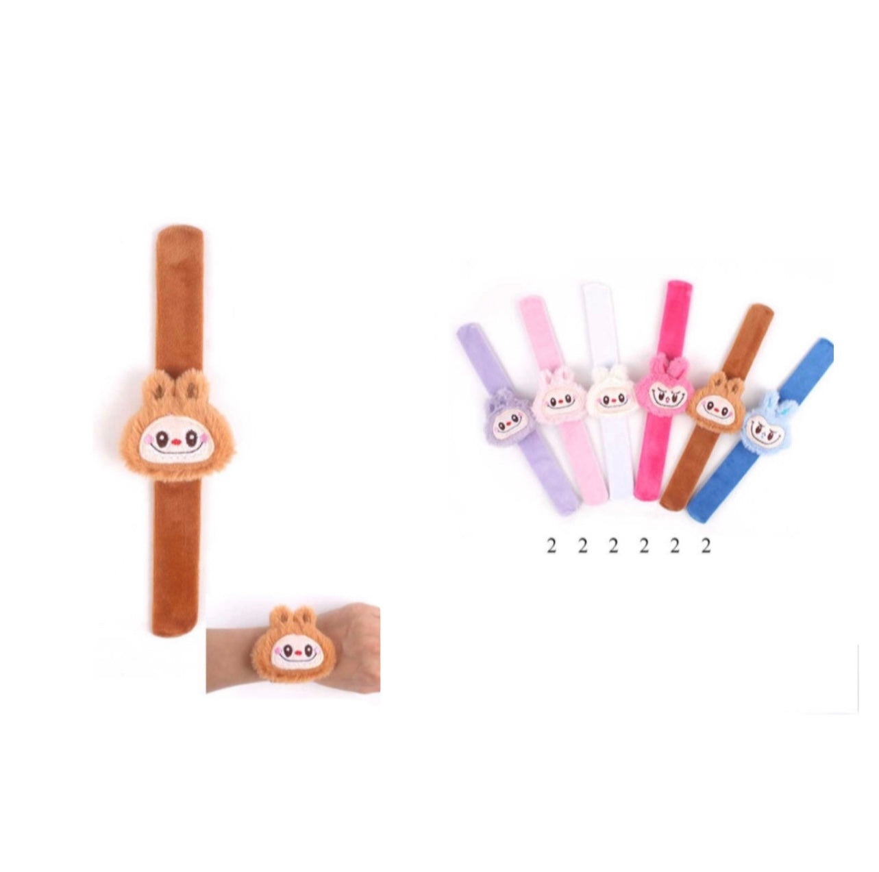 CUTE DOOLS SLAP ON BRACELETS 12 PCS PACK