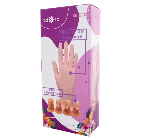 3PCS ADORO NATURAL HAND WITH PRACTICE FINGERS 27032