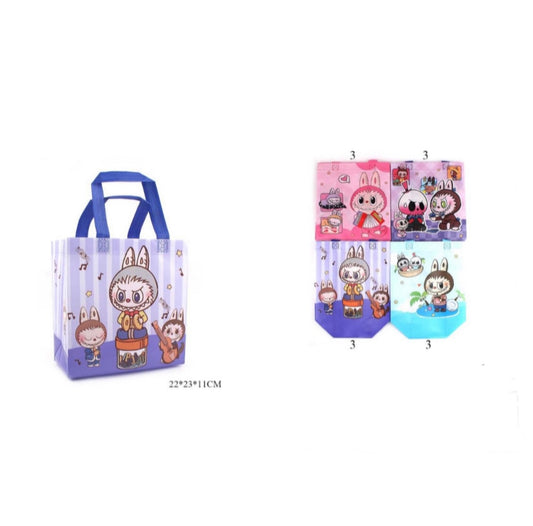 CUTE DOLLS REUSABLE GIFT BAGS 12 PCS PACK