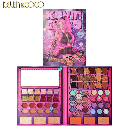KEVIN&COCO TATTOOED GIRL 70 COLOR EYESHADOW PALETTE KC234301 R132