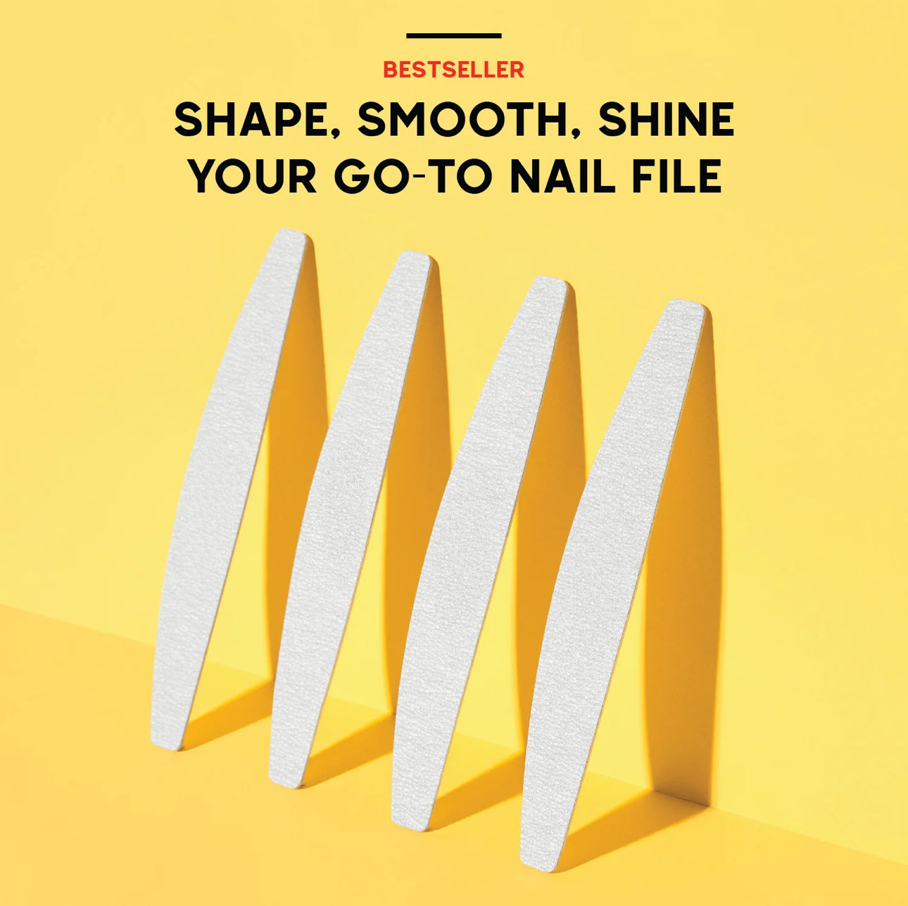 50PCS ADORO HALF MOON NAIL FILE 1235