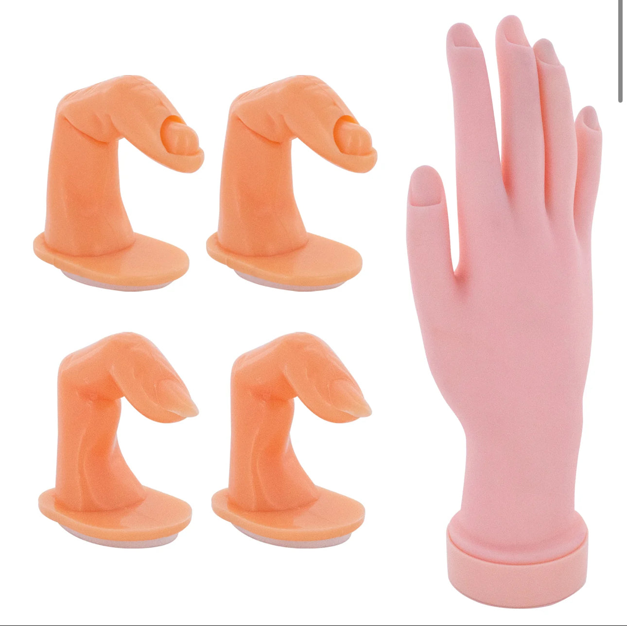 3PCS ADORO NATURAL HAND WITH PRACTICE FINGERS 27032