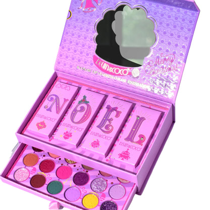 KEVIN&COCO NOEL 24 COLOR EYESHADOW AND LIP GLOSS MAKEUP SET KC233037 R11