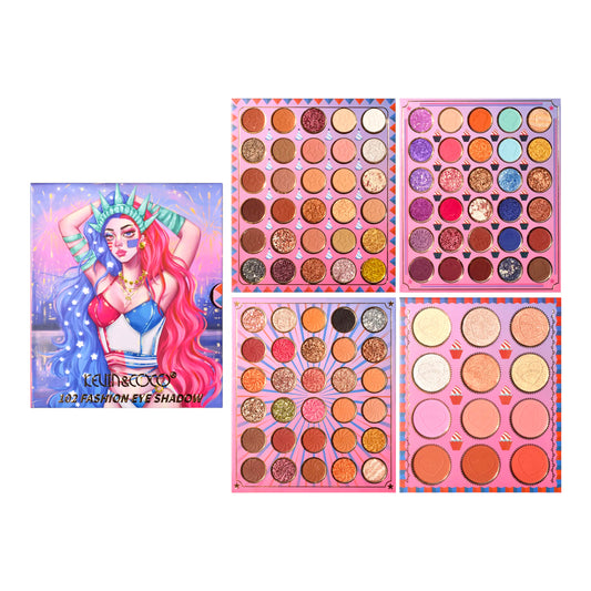 KEVIN&COCO FREEDOM GIRL 102 COLOR EYESHADOW PALETTE KC234394 R5
