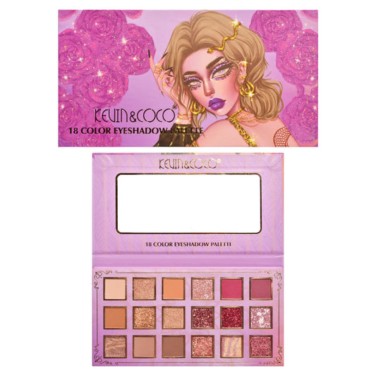 KEVIN&COCO SNAKE AND ROSES 18 COLOR EYESHADOW PALETTE KC231279 R7