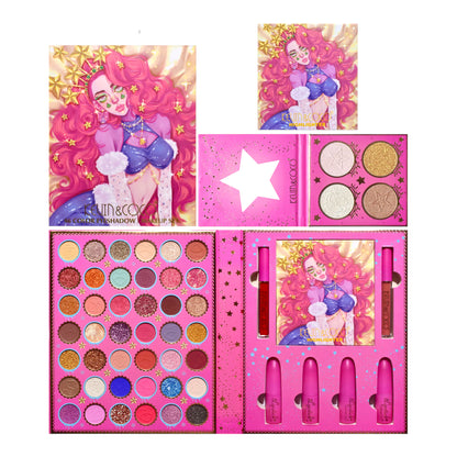 KEVIN&COCO STAR HAIR 46 COLOR EYESHADOW PALETTE & MAKEUP SET KC231583 R14