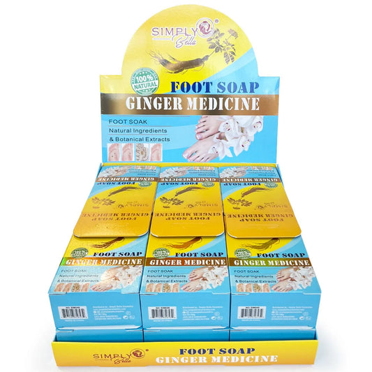 12PCS SIMPLY BELLA FOOT SOAP GINGER MEDICINE