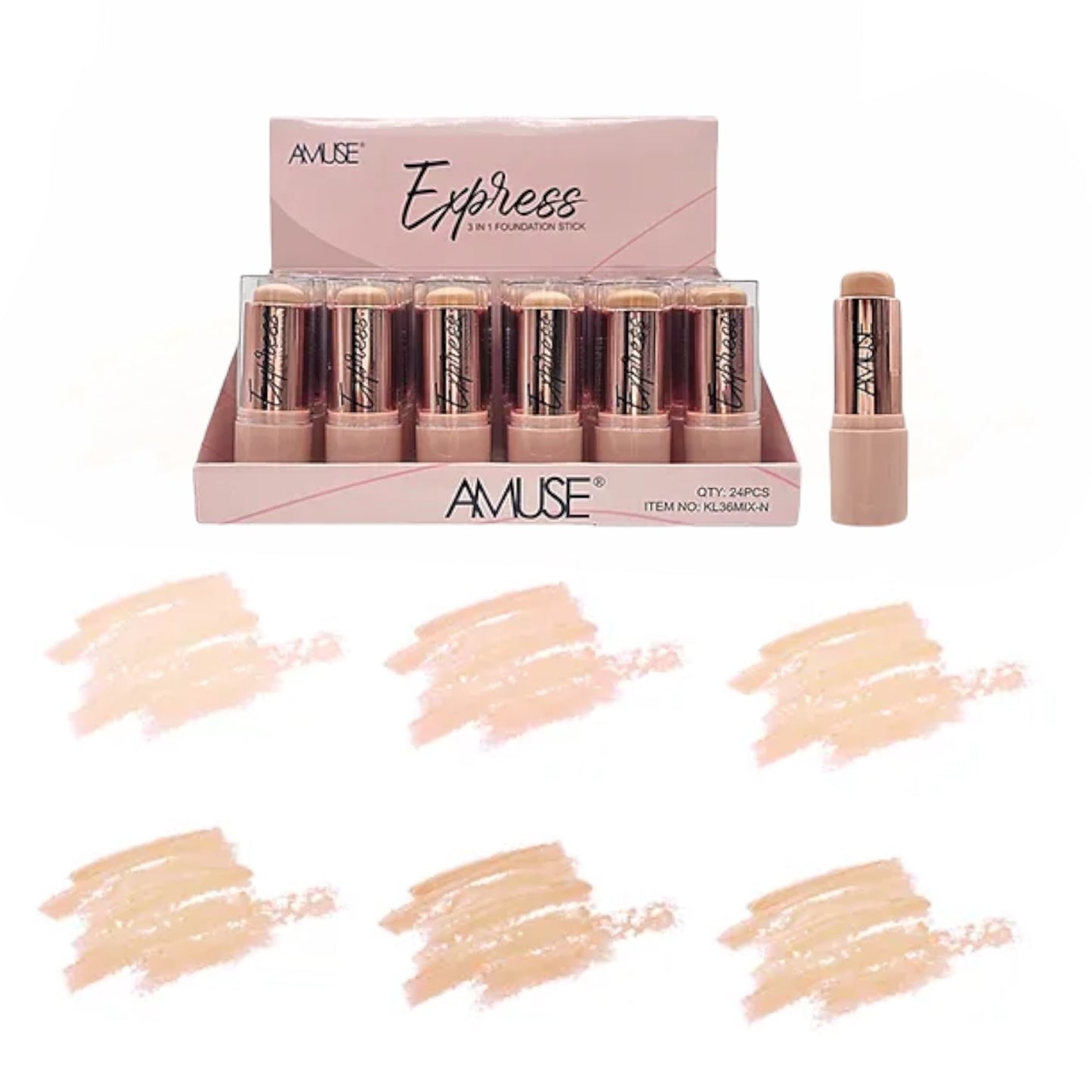 AMUSE EXPRESS 3 IN 1  FOUNDATION STICK KL36MIX-N R42