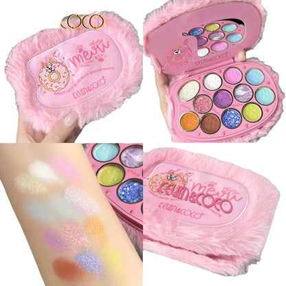 KEVIN&COCO DONUT CATTY 12 COLOR EYESHADOW PALETTE KC233235 R45