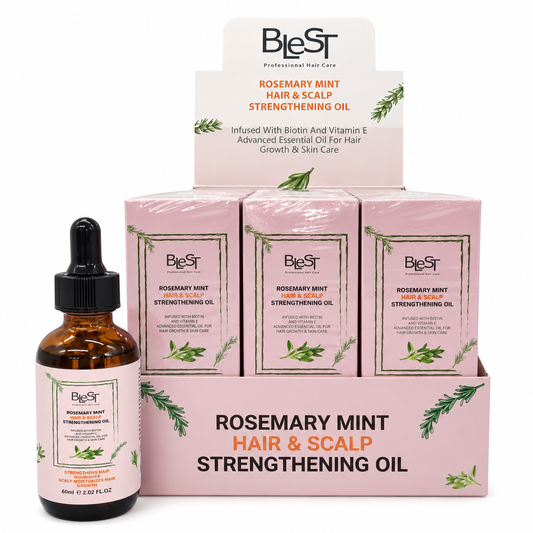 Aceite fortalecedor para el cabello y cuero cabelludo de romero y menta Blest