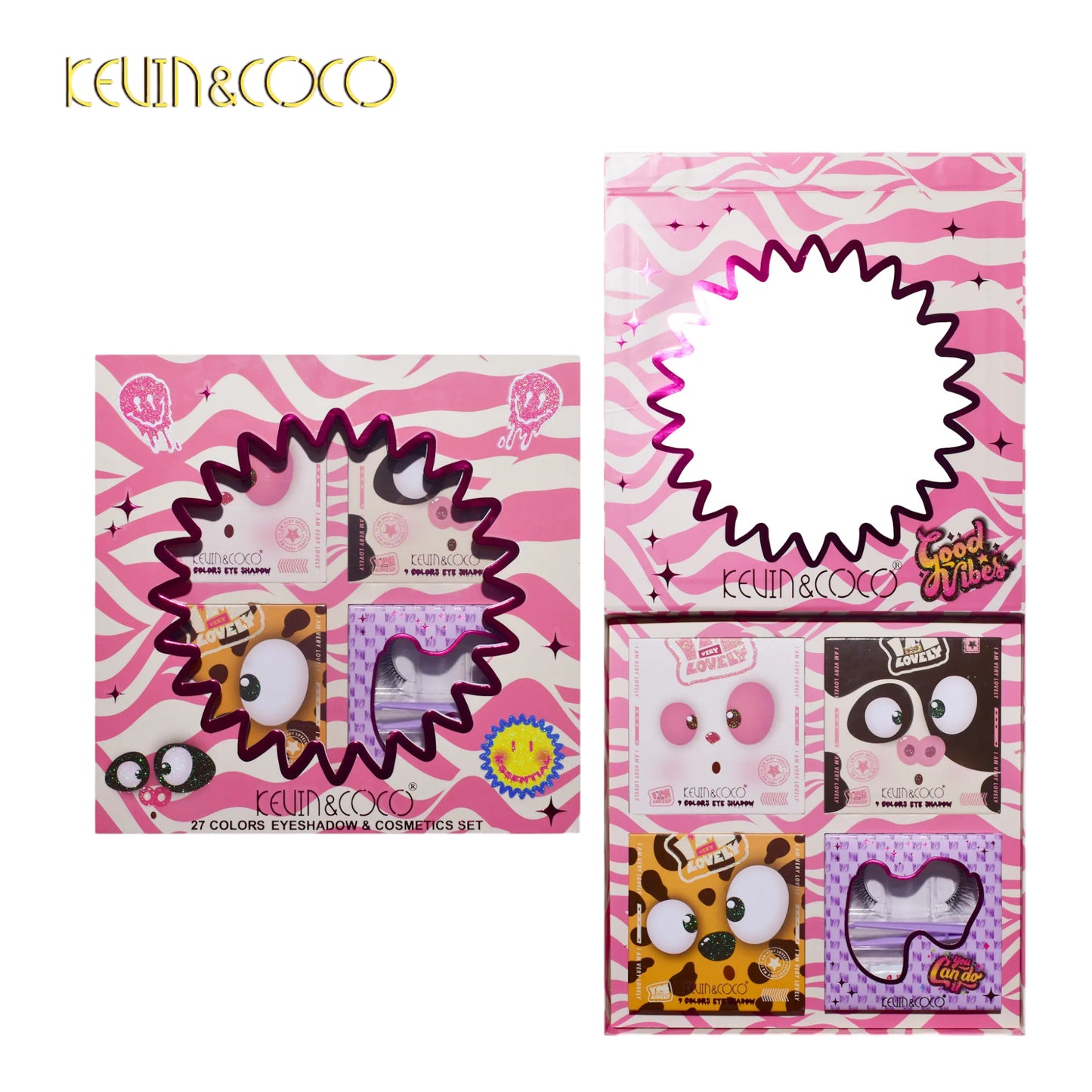KEVIN&COCO I’M VERY LOVELY 27 COLORS EYESHADOW & COSMETICS SET KC231170 R49