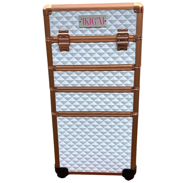 MAKEUP LUGGAGES WHITE & ROSE GOLD TC-3501R SR2