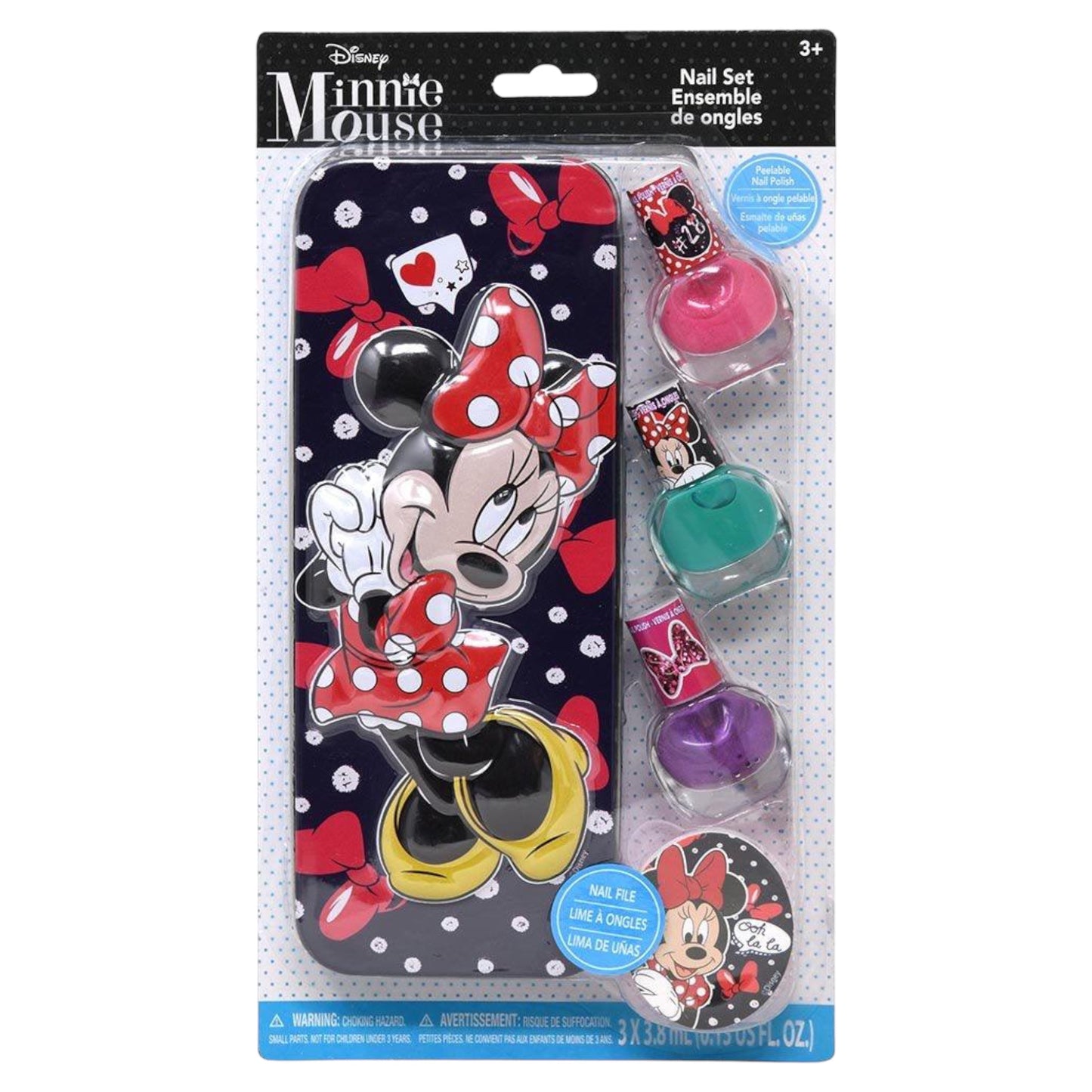 DISNEY MINNIE MOUSE NAIL SET WITH TIN CASE UPDMB1058GB R121