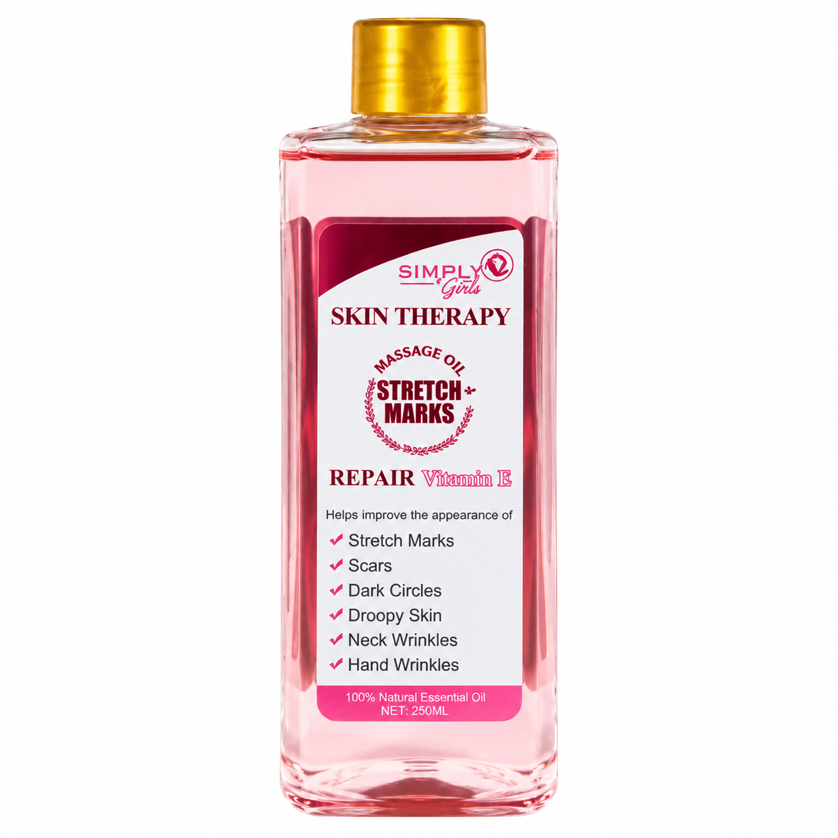 Aceite corporal para estrías Simply Bella Skin Therapy