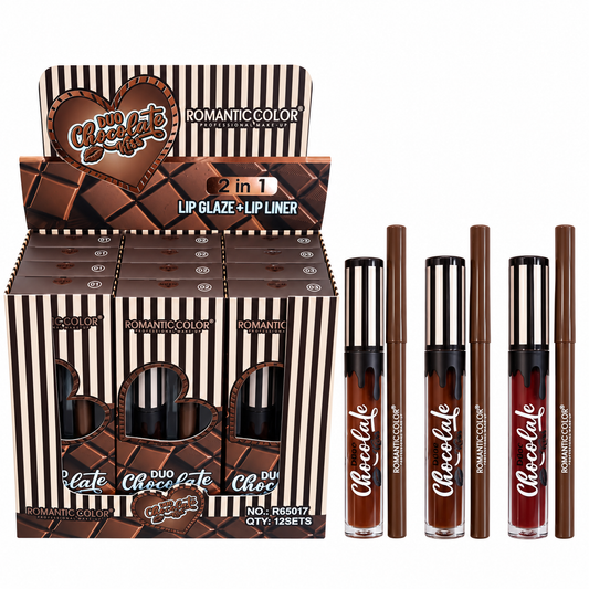 Dúo de Colores Románticos Beso de Chocolate