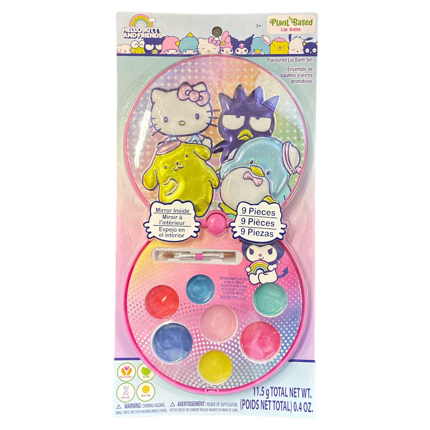 HELLO KITTY AND FRIENDS FLAVORED LIP BALM SET UPDHK1121GG BR104