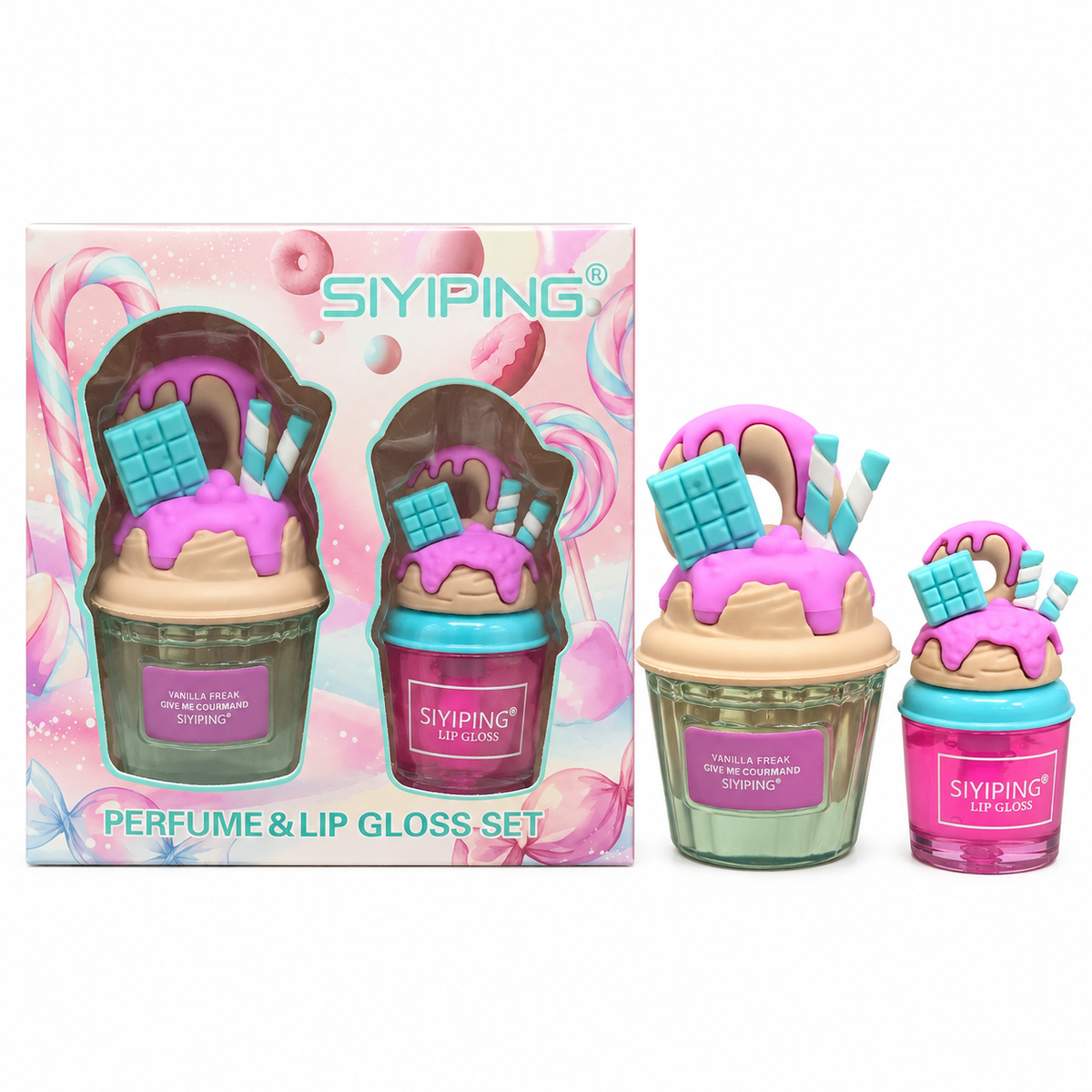 Siyiping Perfume & Lip Gloss Set
