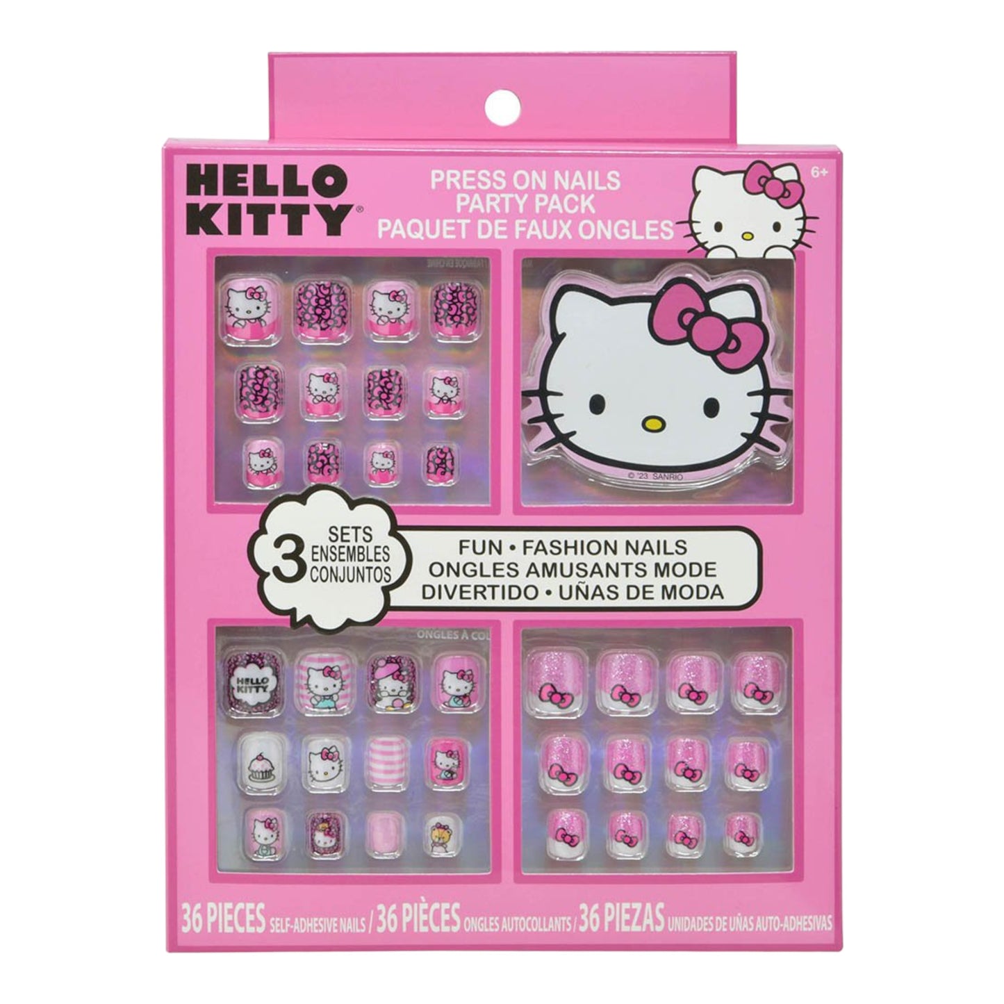 HELLO KITTY PRESS ON NAILS PARTY PACK UPDHK1150GG BR106
