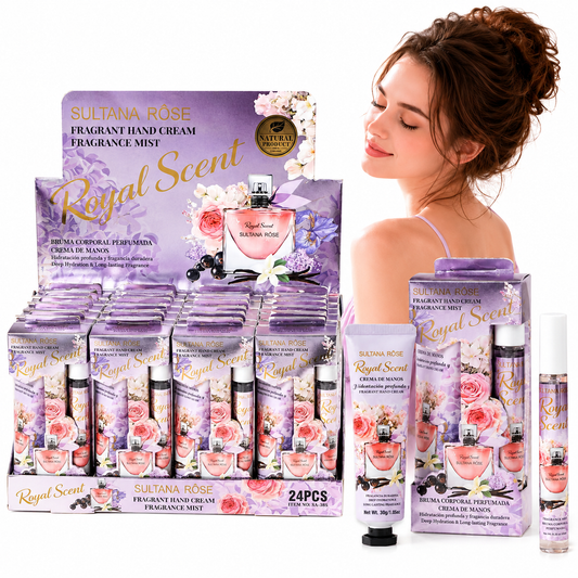 Set de crema de manos y bruma perfumada Sultana Rose