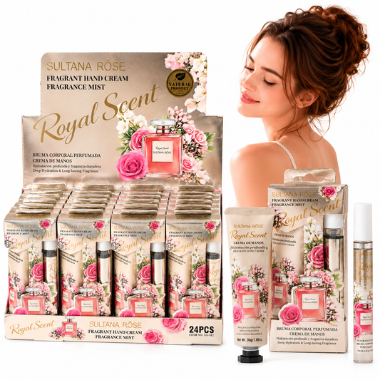 Set de crema de manos y bruma perfumada Sultana Rose