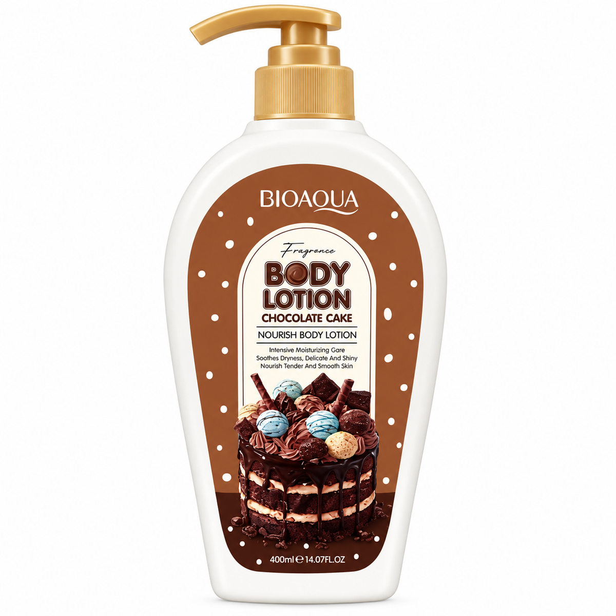 Loción corporal de pastel de chocolate Bioaqua