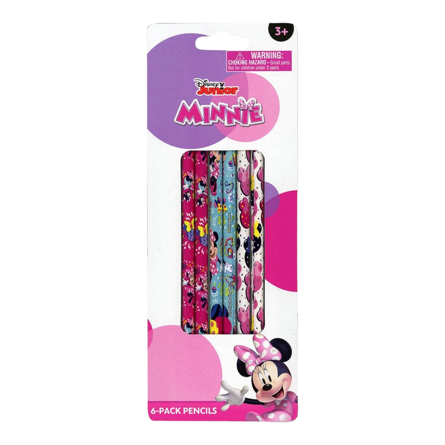 DISNEY JUNIOR MINNIE MOUSE 6 PACK PENCILS UPDP15022S R115
