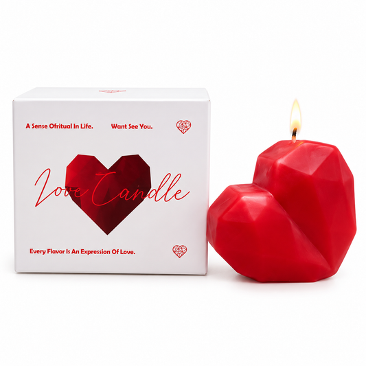 Velas aromáticas en forma de corazón