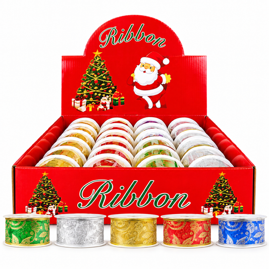 Cintas de purpurina surtidas para Navidad