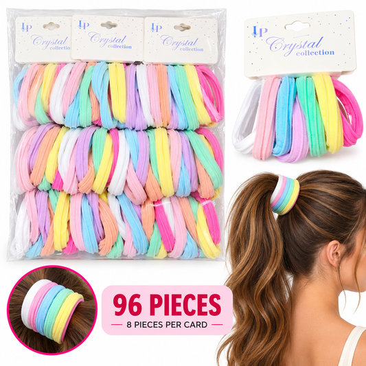 Coletas de colores pastel variados